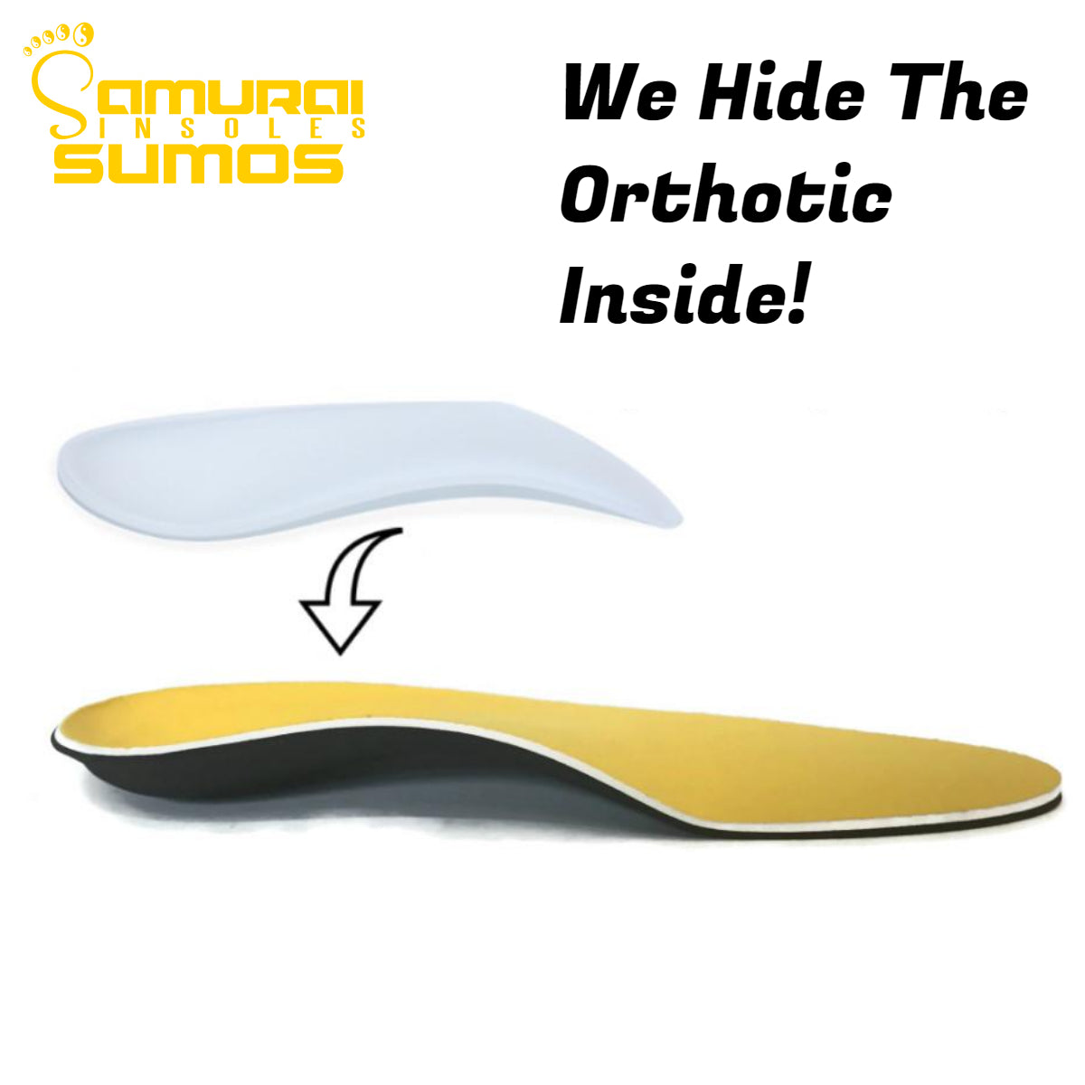 Samurai Insoles Sumos- Super Padded Orthotic Arch Support Insoles