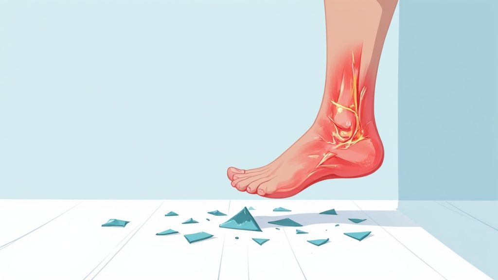 stabbing plantar fasciitis pain