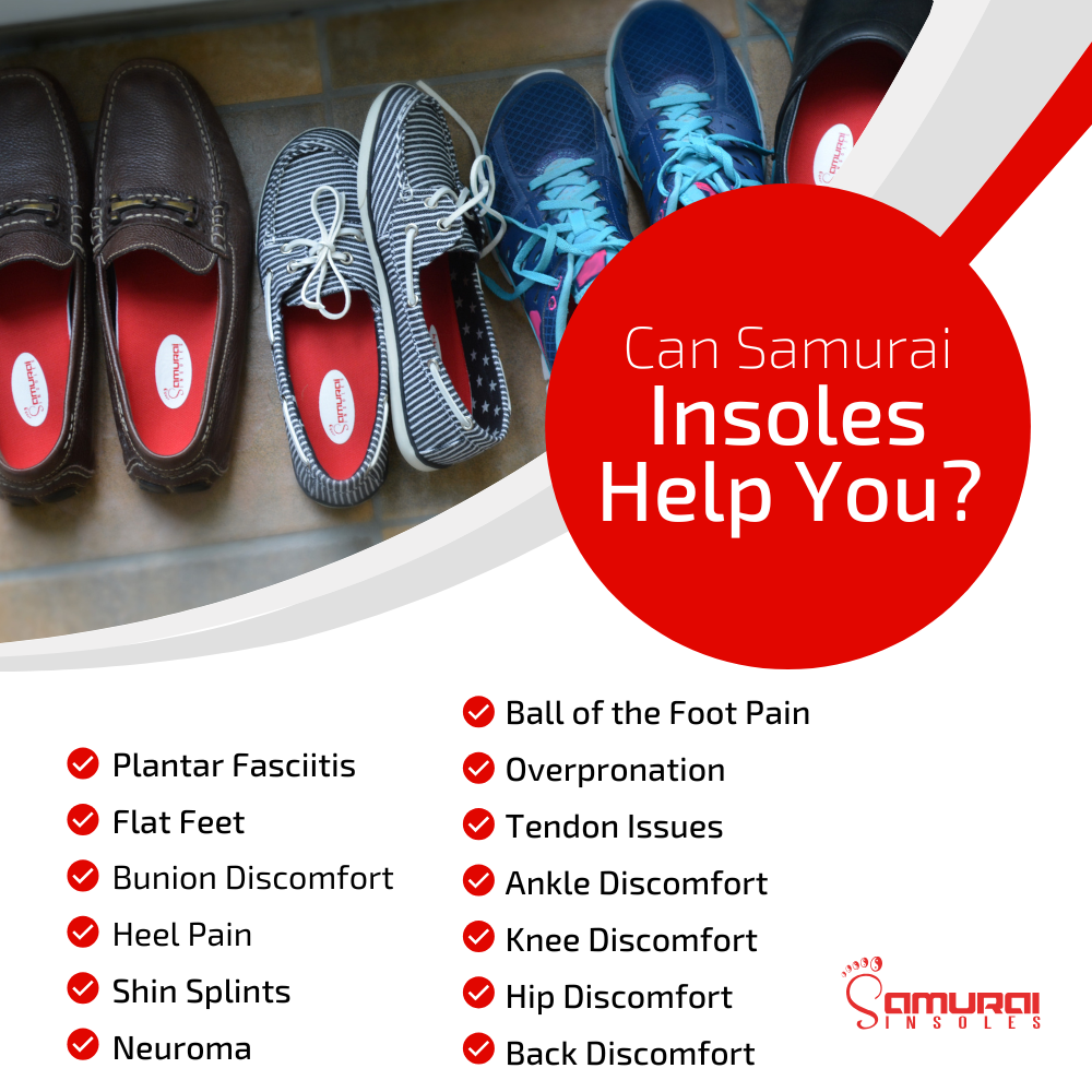 The Original Samurai Insoles®- Kick Foot Pain to the Curb