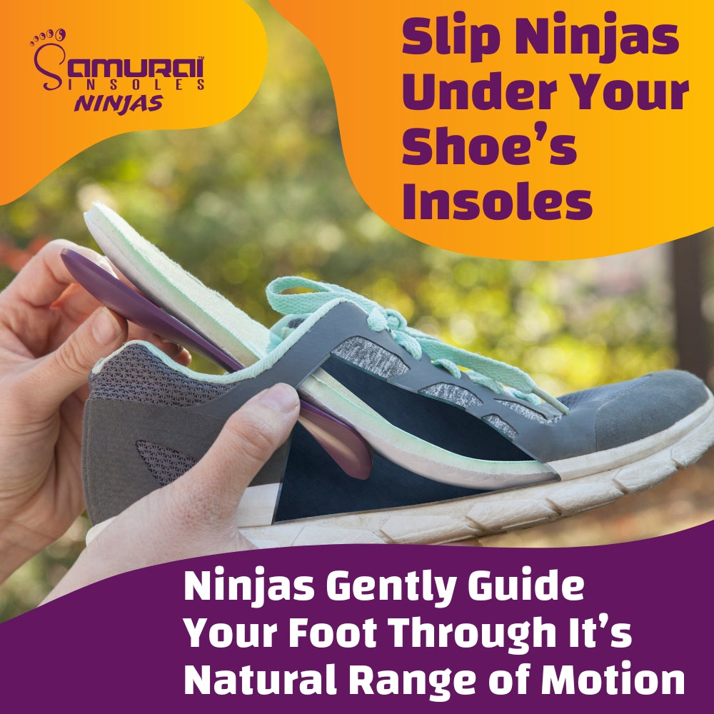 Samurai Insoles Ninjas - Perfectly Supportive Orthotic Arch Support Shoe Inserts