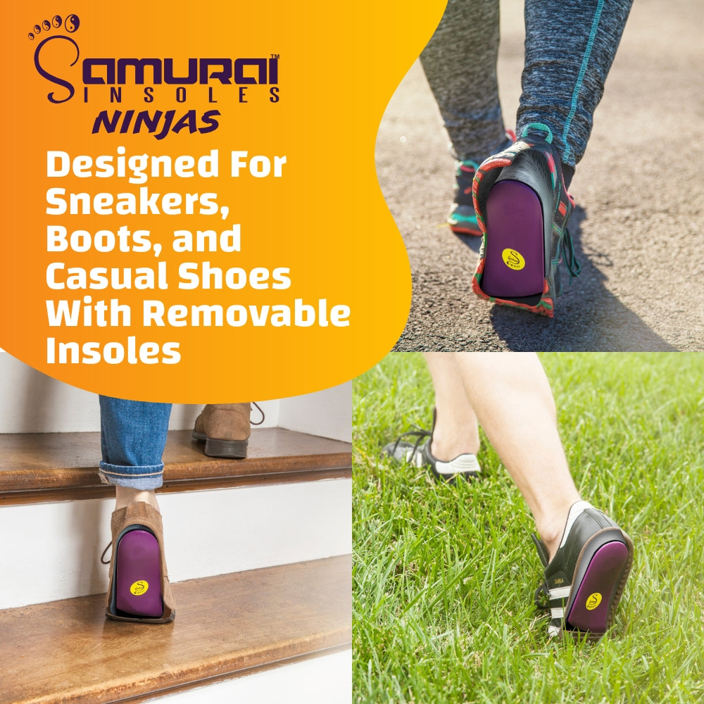 Samurai Insoles Ninjas - Perfectly Supportive Orthotic Arch Support Shoe Inserts